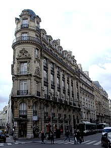 During the Second French Empire, Haussmann transformed the medieval city of Paris into a modern capital, with long, straight, wide boulevards. The planning was influenced by many factors, not the least of which was the city's history of street revolutions. Rue Reaumur 101.JPG