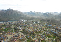 Luftfoto af Sisimiut By - 2006