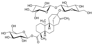 <span class="mw-page-title-main">Steviol glycoside</span> Sweet chemicals derived from the Stevia plant