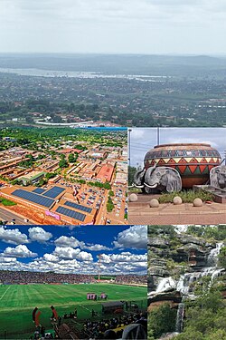 Down from top:Nandoni Dam, Thohoyandou, Thohoyandou CBD, Thohoyandou Fountain, Thohoyandou Stadium, Waterfalls