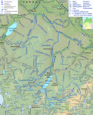 Mapa da bacia do Tollense