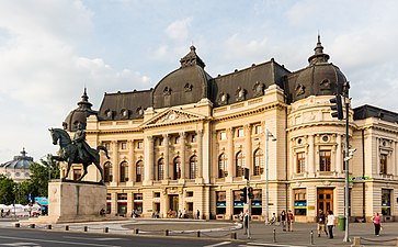 Central University Library on Calea Victoriei, Bucharest, 1891–1895, by Paul Gottereau[7]