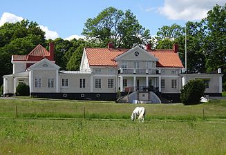 Huvudbyggnad, fasad mot öster.