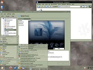 Screenshot of Crux Dekstop KDE