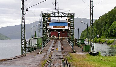 Two track rail apron and ferry