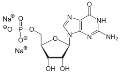 Strukturformel von Dinatriumguanylat