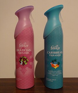 <span class="mw-page-title-main">Air freshener</span> Product used to mask odors