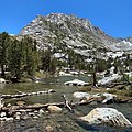 Northwest aspect, from Lake 10668 of Treasure Lakes