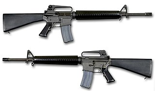 <span class="mw-page-title-main">M16 rifle</span> American assault rifle