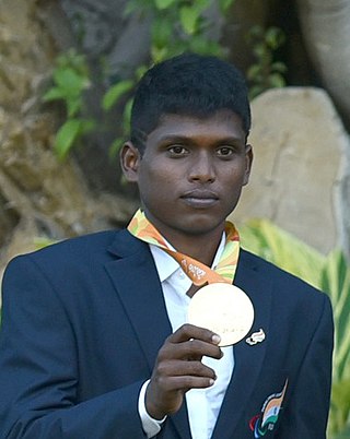 <span class="mw-page-title-main">Mariyappan Thangavelu</span> Indian Paralympic high jumper and Paralympic medalist