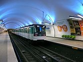 MF 67 rolling stock on Line 3 at Gambetta