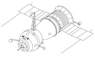 <span class="mw-page-title-main">Soyuz 7K-OKS</span> Crewed spacecraft of the Soyuz programme to dock with Salyut 1 space station