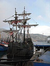 Réplica motorizada en Funchal, Illa de Madeira, construída en 1998