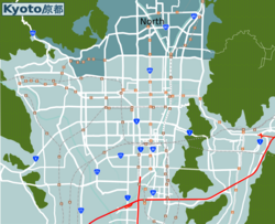 Kyoto settentrionale - Localizzazione