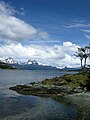 Partie côtière sur le canal de Beagle