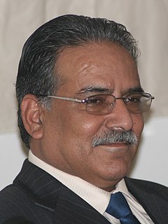 Pushpa Kamal Dahal Nepalese politician and former Prime Minister of Nepal