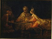 Ahasuerus and Haman at the Feast of Esther, 1660