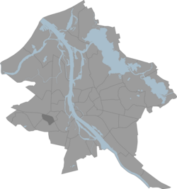 Location of Šampēteris in Riga