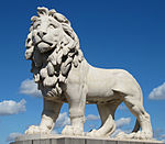 The South Bank Lion at East End of Westminster Bridge