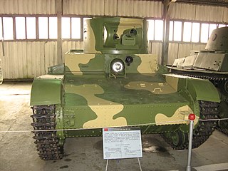 <span class="mw-page-title-main">T-26 variants</span> Vehicles based on the Soviet T-26 light tank