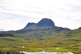 El Suilven desde la ruta del Glencanisp Lodge