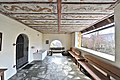 English: Porch with coffered ceiling Deutsch: Vorhalle mit Kassettendecke