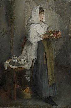 Ragazza in piedi, olio su tela, 1866