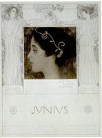 Етюд до ілюстрації «Алегорія Молодості», 1896 (Музей історії Відня)