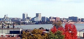 Skyline of Evansville, Indiana