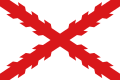 1689–1785 State flag and ensign of New Spain, also known as the Cross of Burgundy flag