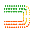 Designations of the Assembly after the 2022 Election. Unionists in Orange, Nationalists in Green and "Others" in Yellow