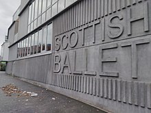 Inscription on wall of the Scottish Ballet building in Glasgow Inscription on wall of the Scottish Ballet building in Glasgow.jpg