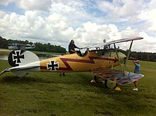 Kermit Weeks boards Albatros D.Va for its first flight at Fantasy of Flight