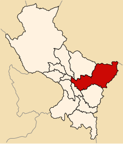 Location of Quispicanchi in the Cusco Region