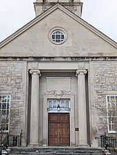 Entrance to Harkness Chapel.