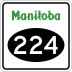 Provincial Road 224 marker