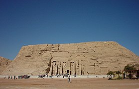 Pamje e Tempullit të Nefertarit në Abu Simbel.