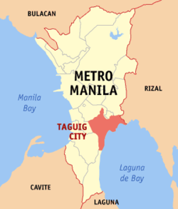 Location within Metro Manila