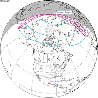 <span class="mw-page-title-main">Solar eclipse of July 20, 1982</span> 20th-century partial solar eclipse