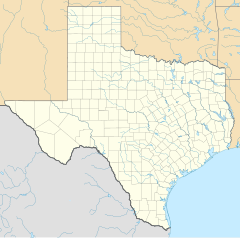 Далас на карти Тексаса