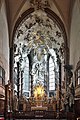 High altar with Fall of the Angels and the Maria Candia icon