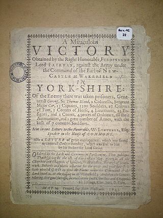 <span class="mw-page-title-main">Capture of Wakefield</span> 1643 engagement of the First English Civil War