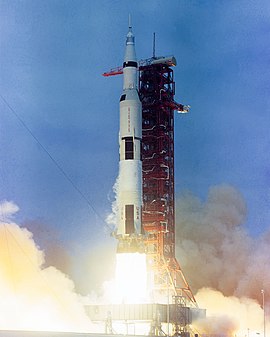 The launch of Apollo 10 on Saturn V AS-505, May 18, 1969