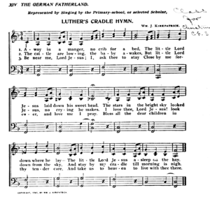 "Cradle Song" by William J. Kirkpatrick, as originally published in 1895.[2]