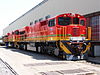 Locomotive number 44-005 and another class 44-000 locomotive at Koedoespoort. Pretoria, Gauteng, in September 2015