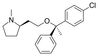 <span class="mw-page-title-main">Clemastine</span> Allergy medication