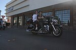 Thumbnail for File:Couple Returning on Black Street Glide - Las Vegas Ride for Kids 2019.jpg