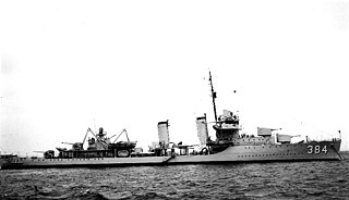 USS <i>Dunlap</i> Mahan-class destroyer