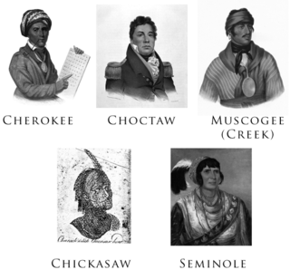 <span class="mw-page-title-main">Five Civilized Tribes</span> Native American grouping