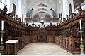 Chorgestühl in der ehemaligen Klosterkirche der Kartause in Buxheim bei Memmingen